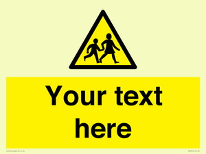 Custom Warning children Sign